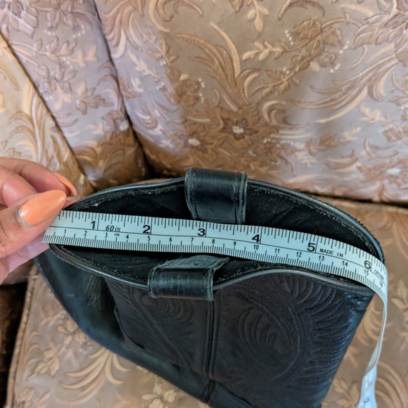 Black Leather Cowboy Boots - Picture 11 of 11